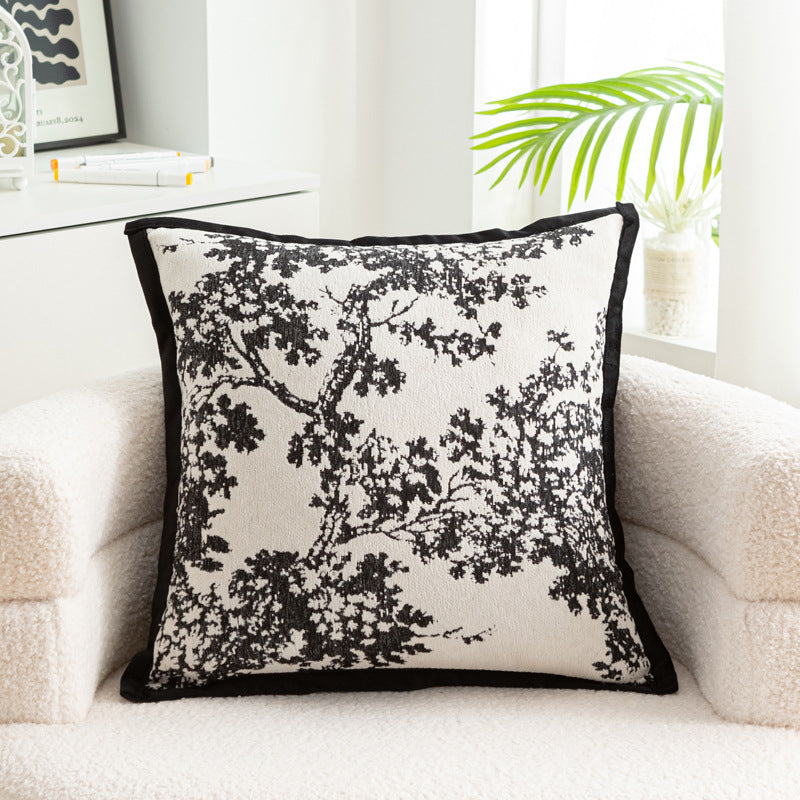 Embroidered Flower Pillow