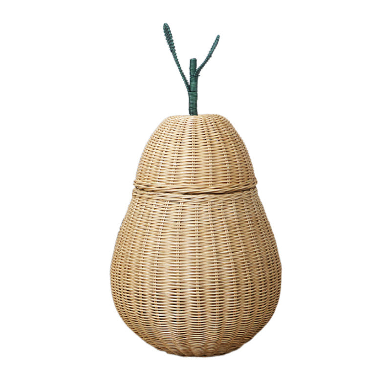 Decorative Woven Storage Container with Lid Bowlift