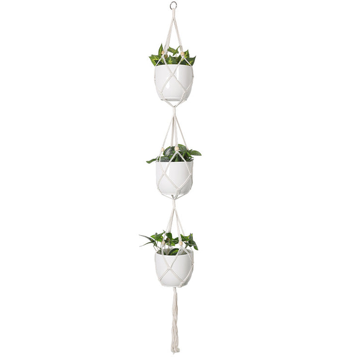 Plant-hanging macrame shelf Bowlift
