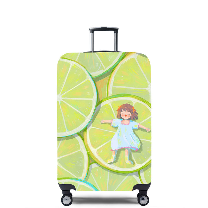 Women's Hard Shell Suitcase with Unique Illustrative Design Bowlift
