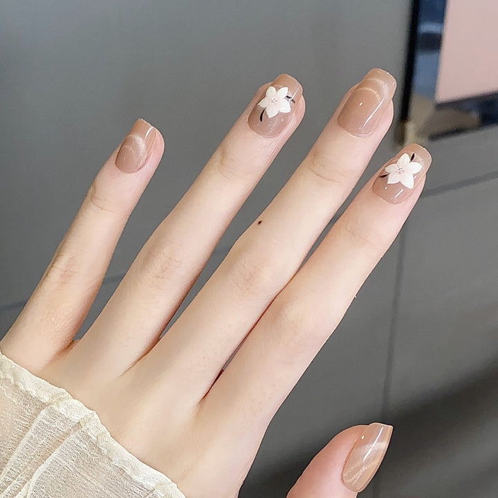 Floral Nail Art Press-On Nails Bowlift