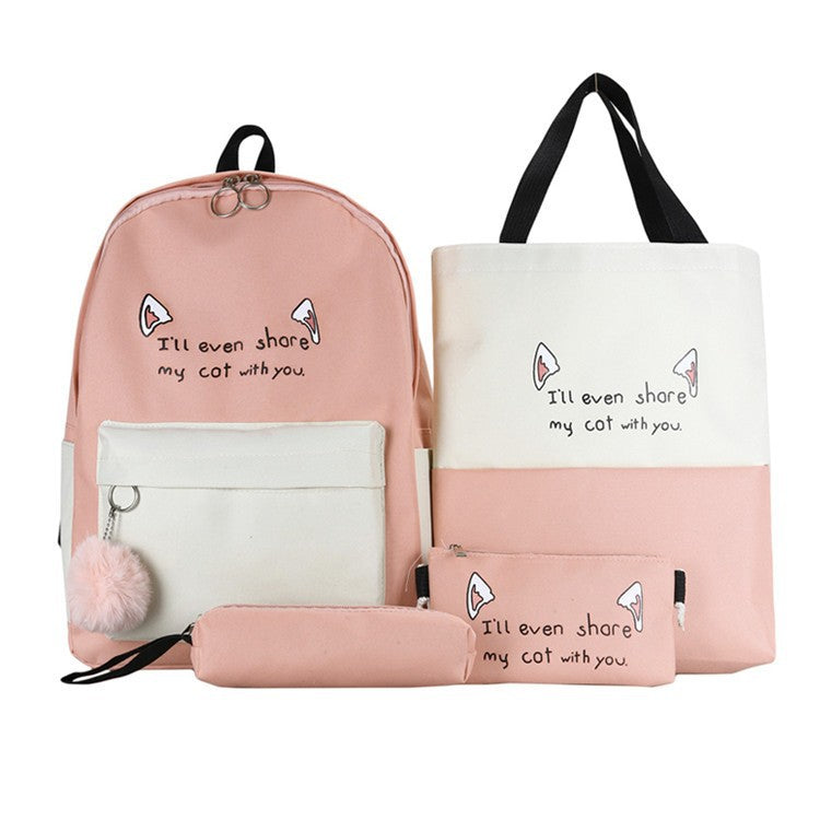 Cute Animal-Themed Backpack Set Bowlift