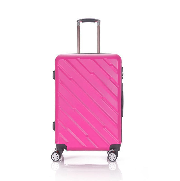 Unisex Durable Textured Hard Shell Rolling Suitcase Bowlift