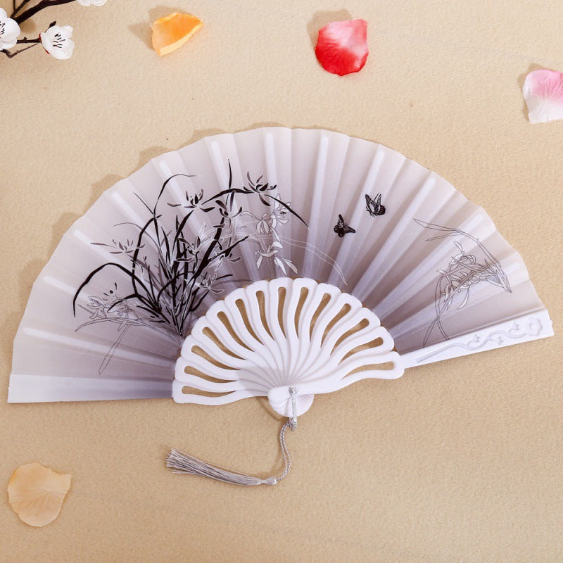 Ladies' artistically designed hand fan Bowlift