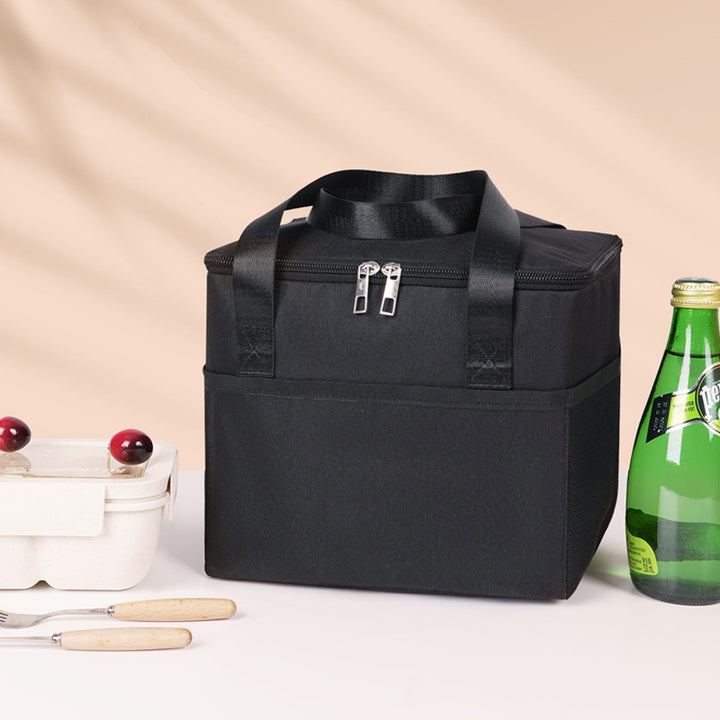 Insulated cooler bag with double-protected zipper Bowlift