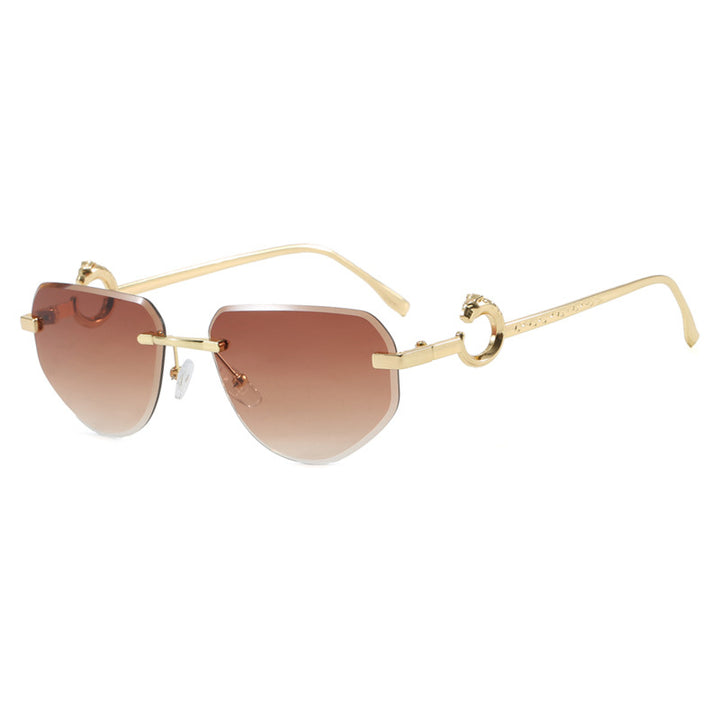 Women's trendy chic sunglasses in modern design with delicate metal frame Bowlift