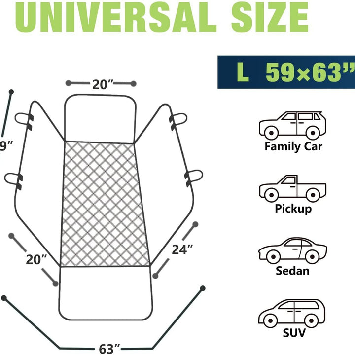 Premium Quilted Backseat Protector