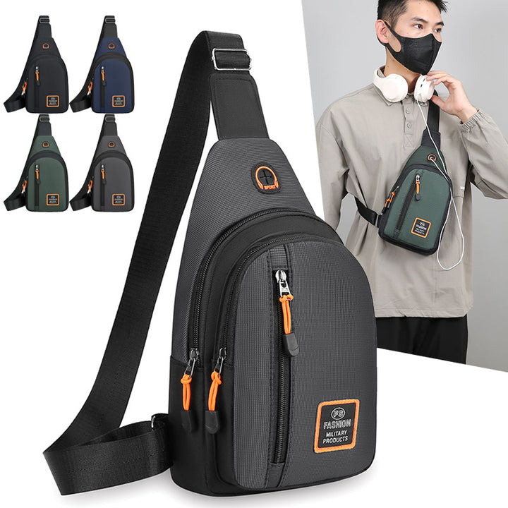 Military-Inspired Versatile Sling Bag Bowlift
