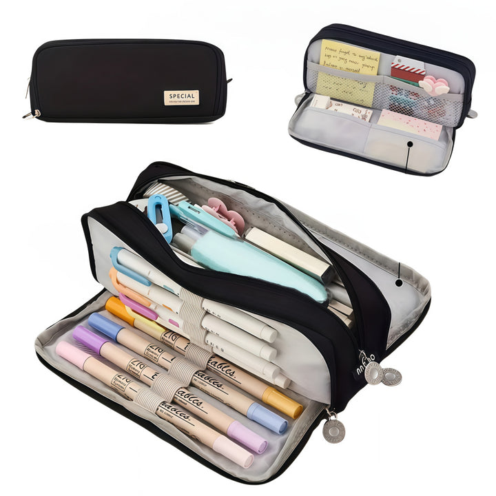Versatile Multi-Compartment Pencil Case Bowlift