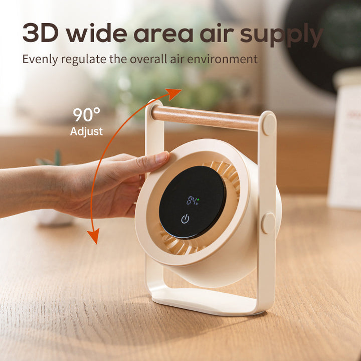 Portable Rechargeable Desk Fan Bowlift