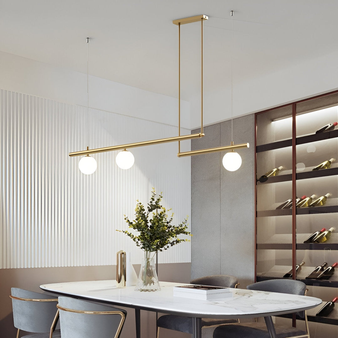 BowLift | Nordic Glass Linear Luxury Pendant Lamp