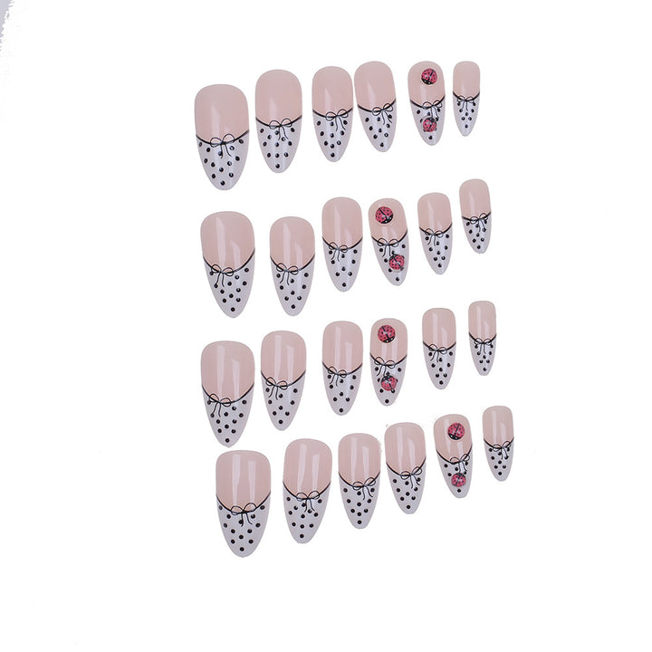 Elegant Artistic Press-On Nail Set Bowlift