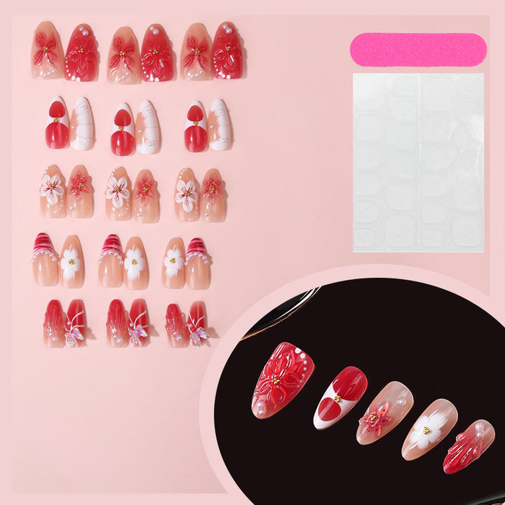 3D Decorative Press-On Nail Set Bowlift