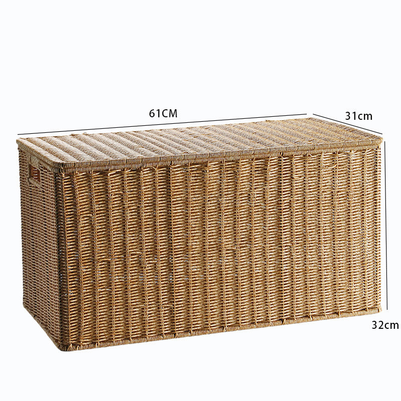 Crafted Wicker Storage Chest Bowlift