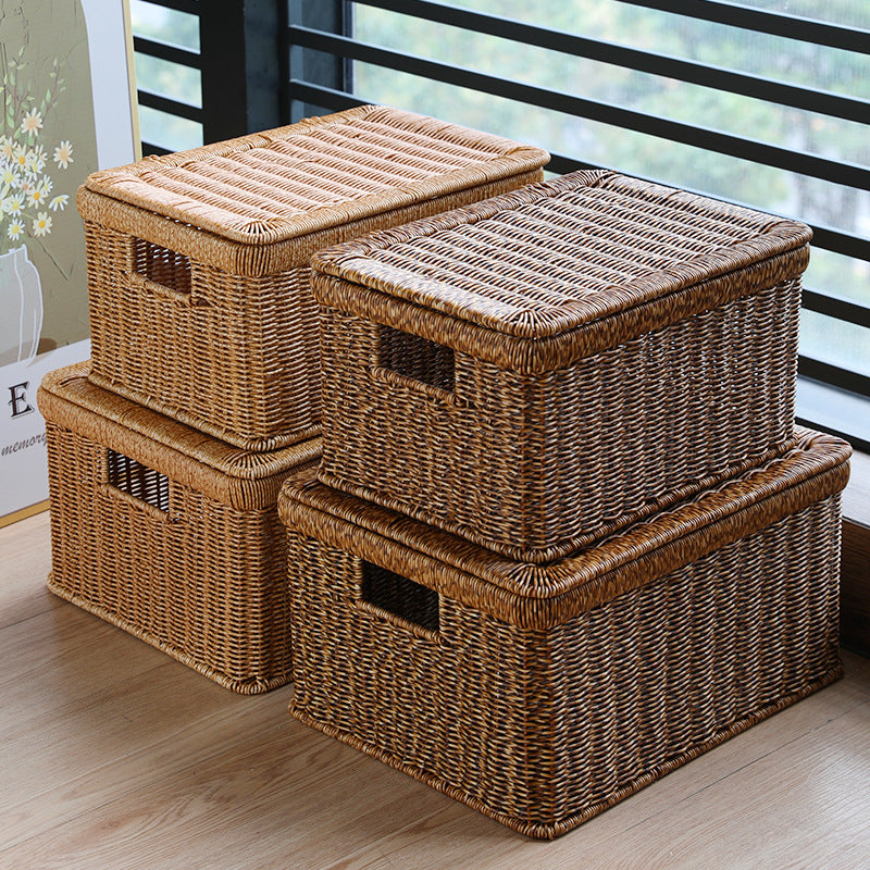 Natural Woven Storage Chest Bowlift