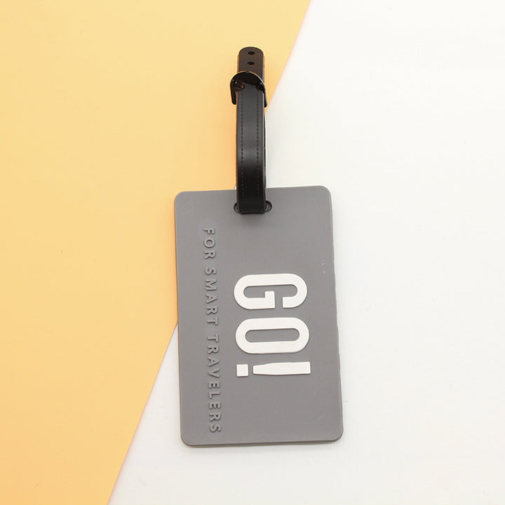 Unisex Luggage Tag with Smart Safety Message Bowlift