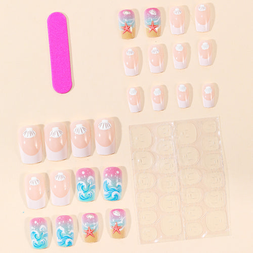 Beach-Inspired 3D Nail Art Set Bowlift