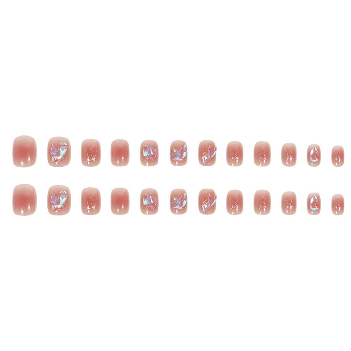 Elegant Crystal-Embellished Press-On Nail Set Bowlift