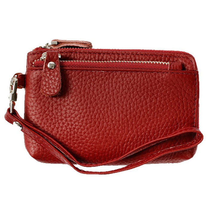 Luxe Textured Zippered Wallet Bowlift