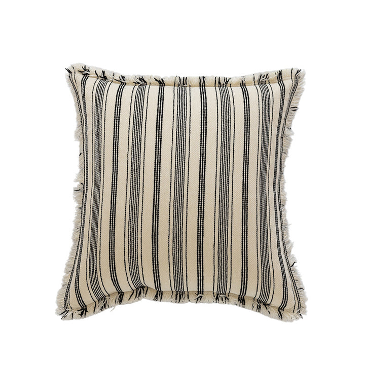 Textured Striped Throw Pillow