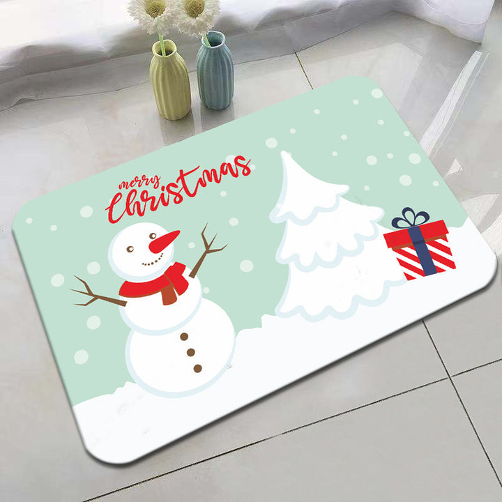 Christmas-Themed Floor Mat
