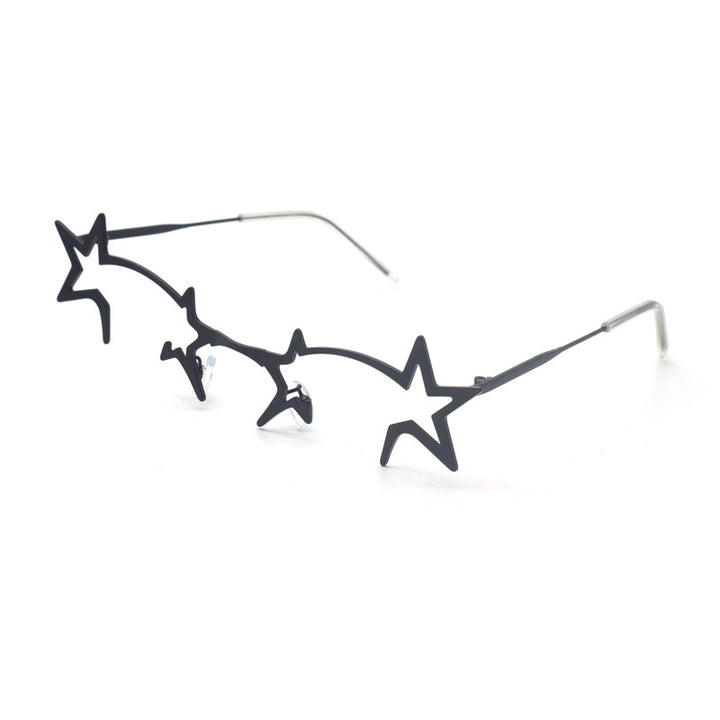 Artistic Star-Shaped Eyewear Bowlift