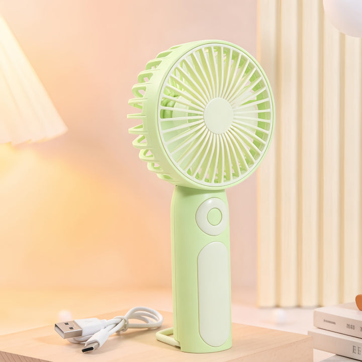 Women's Portable Hand Fan with USB Connection Bowlift