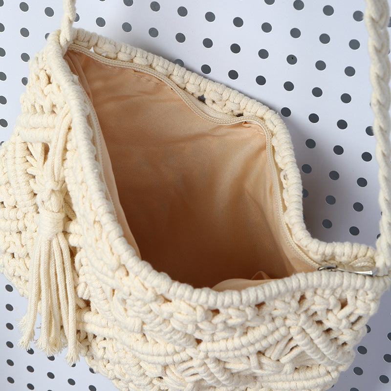 Handmade Macrame Shoulder Bag Bowlift