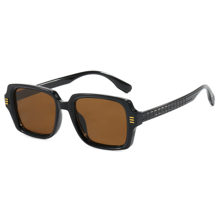 Women's fashionable square sunglasses with textured frame Bowlift