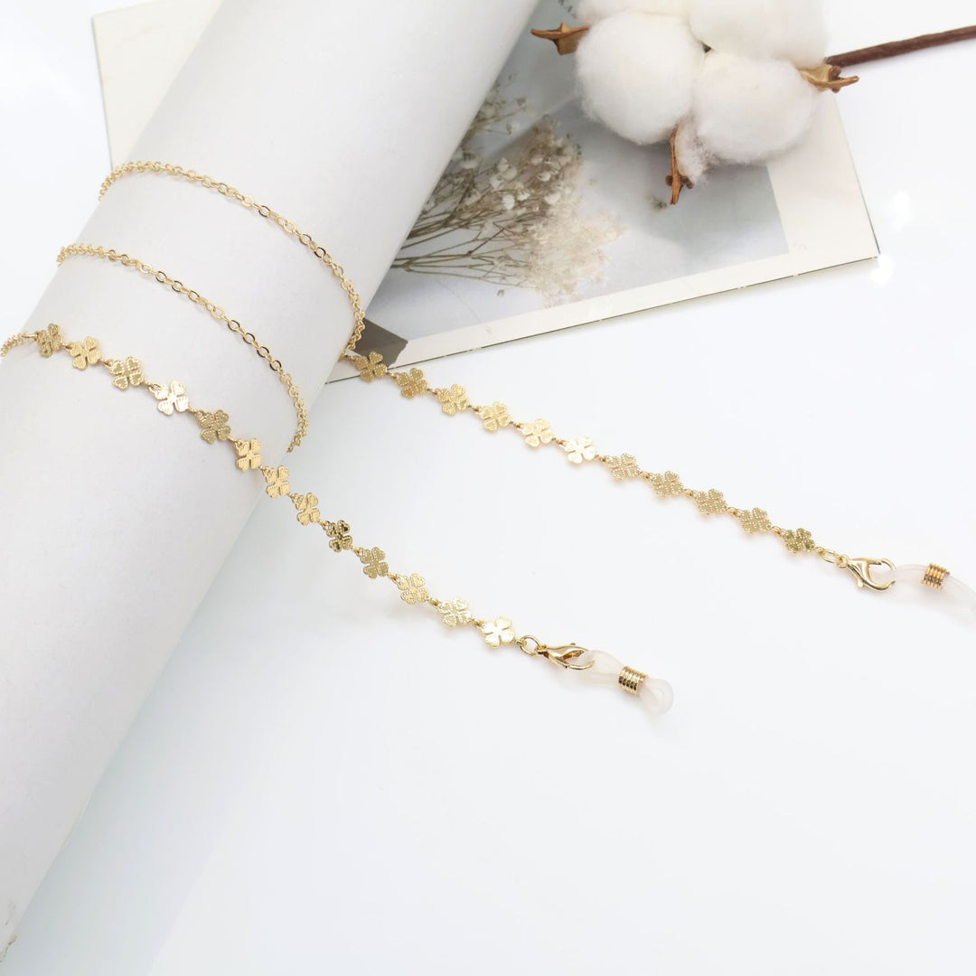 Cross-Embellished Eyewear Chain Bowlift