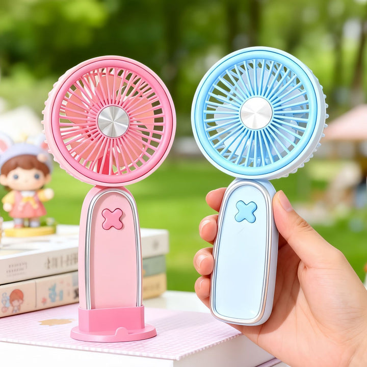 Women's Portable USB Fan with Rotatable Head and Charging Function Bowlift