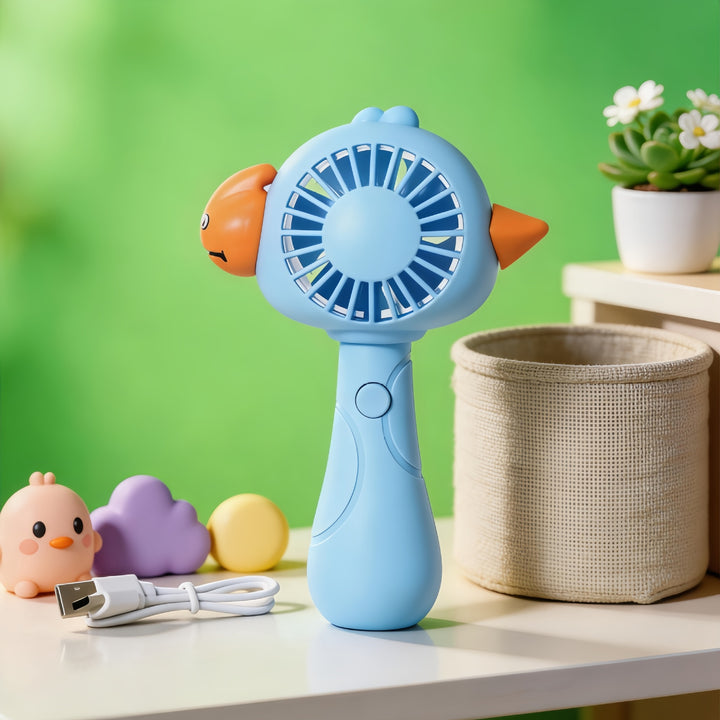 Ladies Hand Fan in Original Animal Design Bowlift