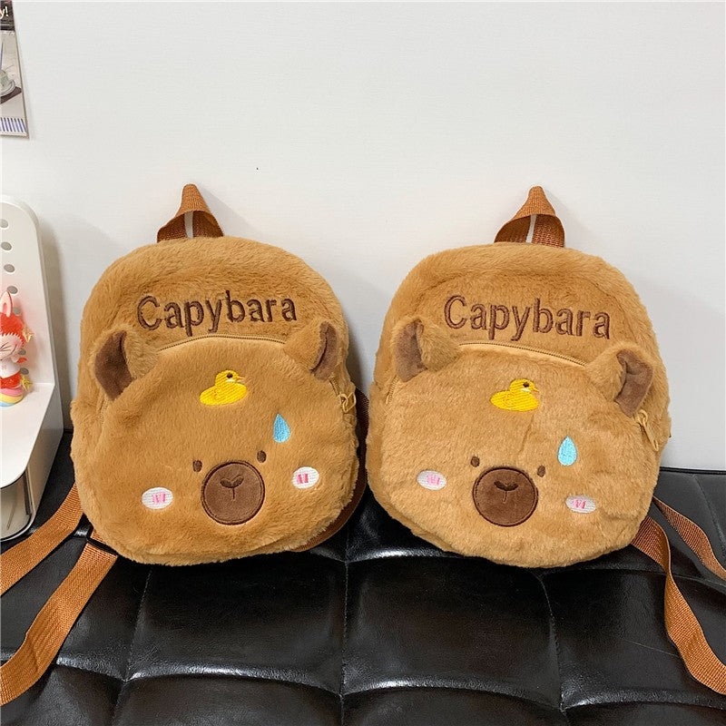 Plush Backpack in Capybara Design Bowlift 1785466535