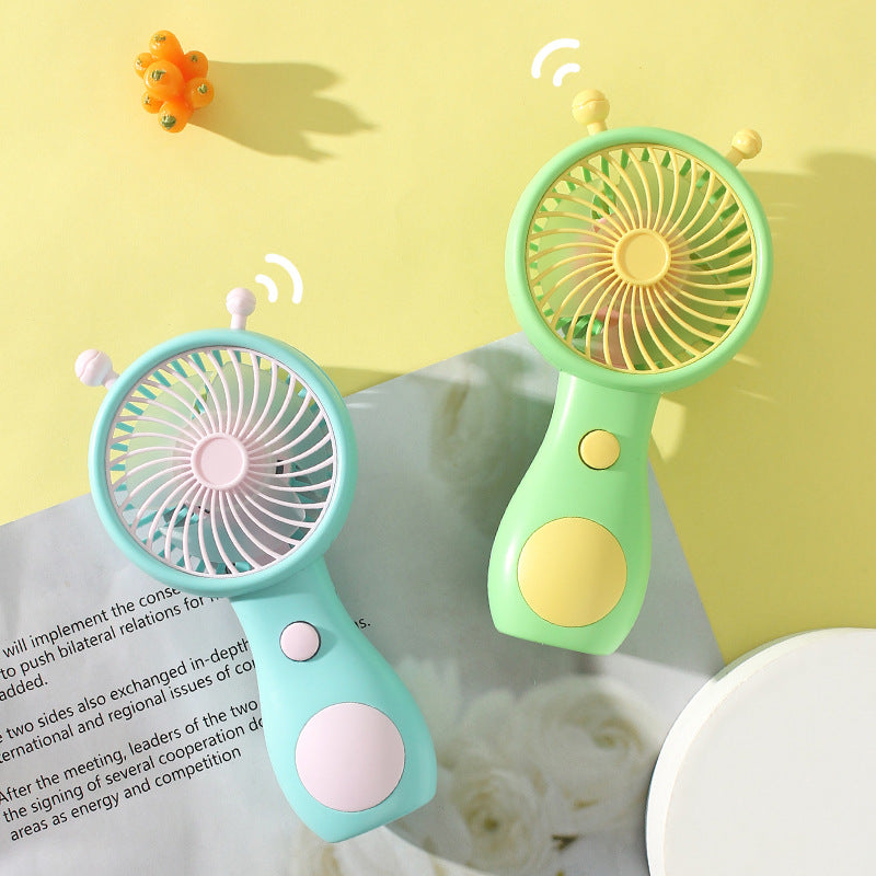 Women's portable hand fan with ergonomic design and quiet fan speeds Bowlift
