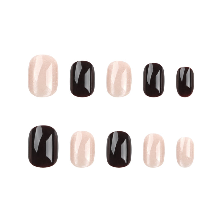 Artful nail extensions with elegant glitter and ombre design Bowlift