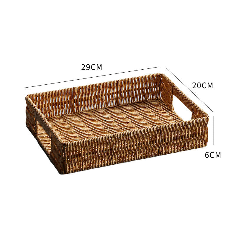 Rectangular Woven Storage Basket Bowlift