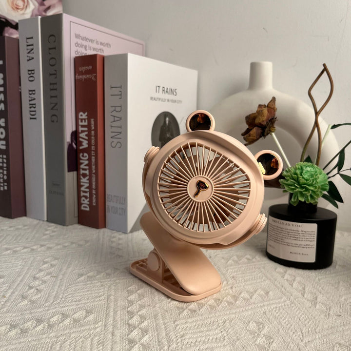 Cute Animal-Themed Portable Desk Fan Bowlift