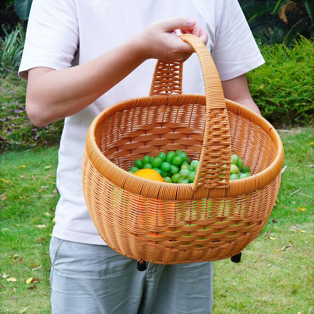 Elegant Woven Storage Basket Bowlift