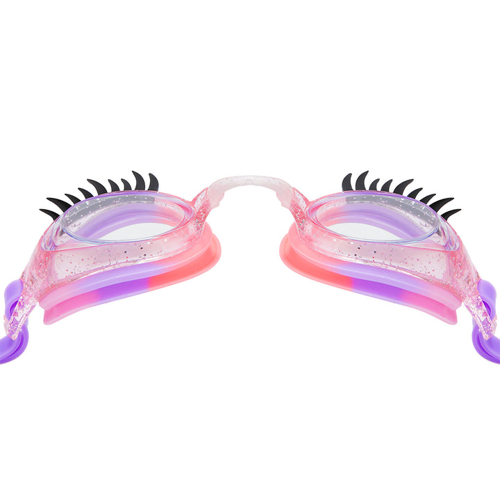 Swimming goggles with unique eyelash design Bowlift