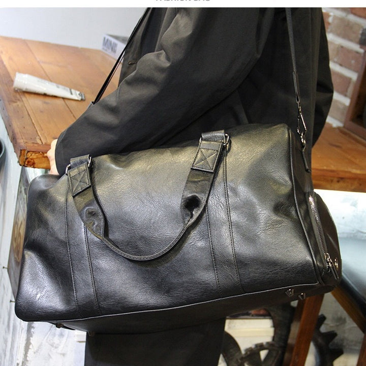 Stylish Travel Bag Made of High-Quality Synthetic Leather Bowlift