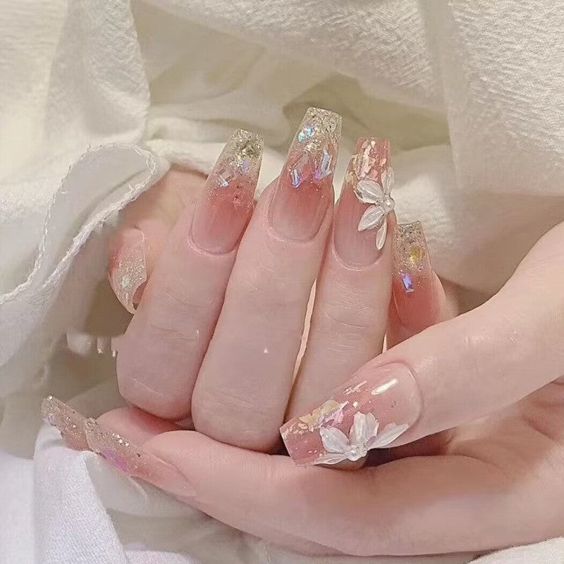Artificial Art Nails with Moon and Star Design Bowlift