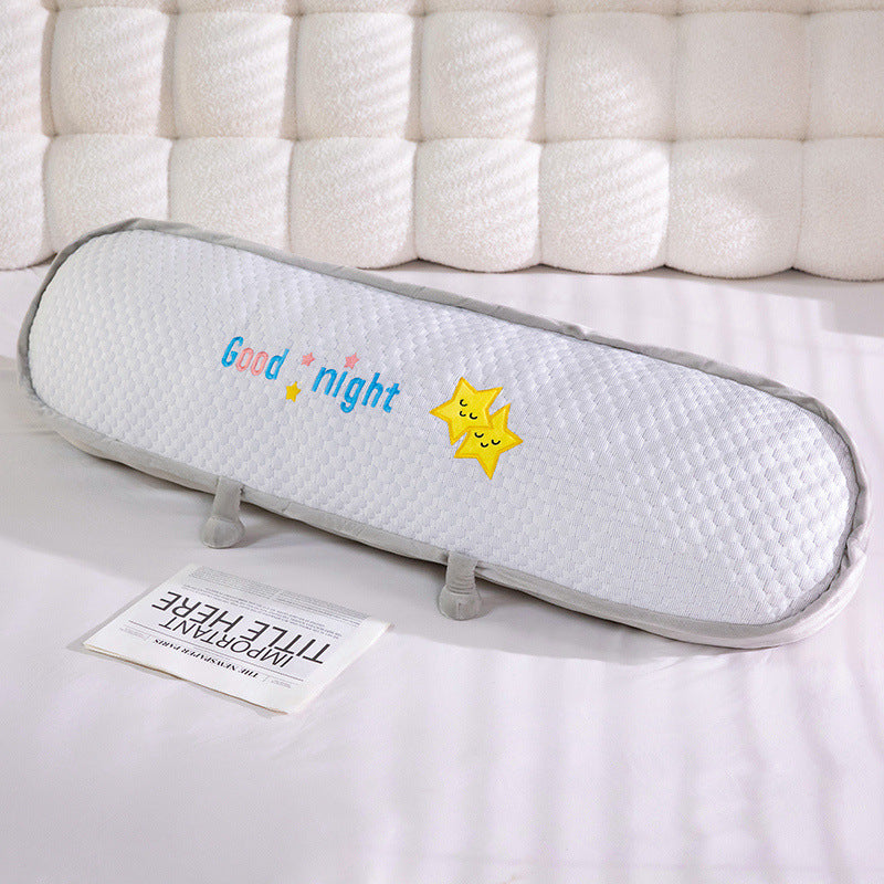 Ergonomic cuddle pillow with Bowlift motif