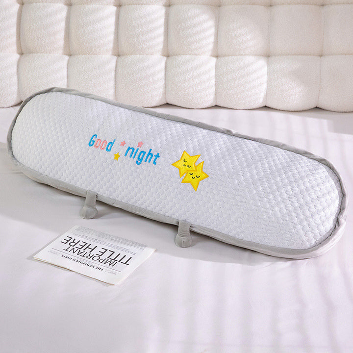 Ergonomic cuddle pillow with Bowlift motif