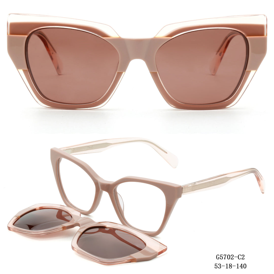 Women's striking oversized sunglasses with removable lenses Bowlift