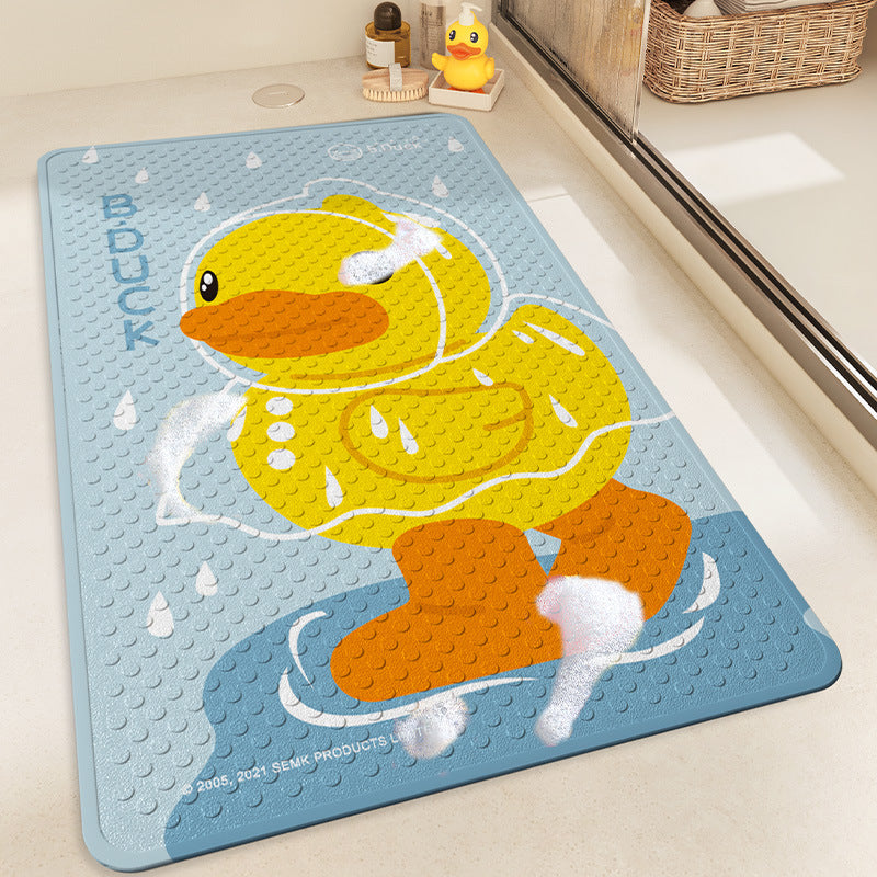 Playful Cartoon Shower Mat Bowlift