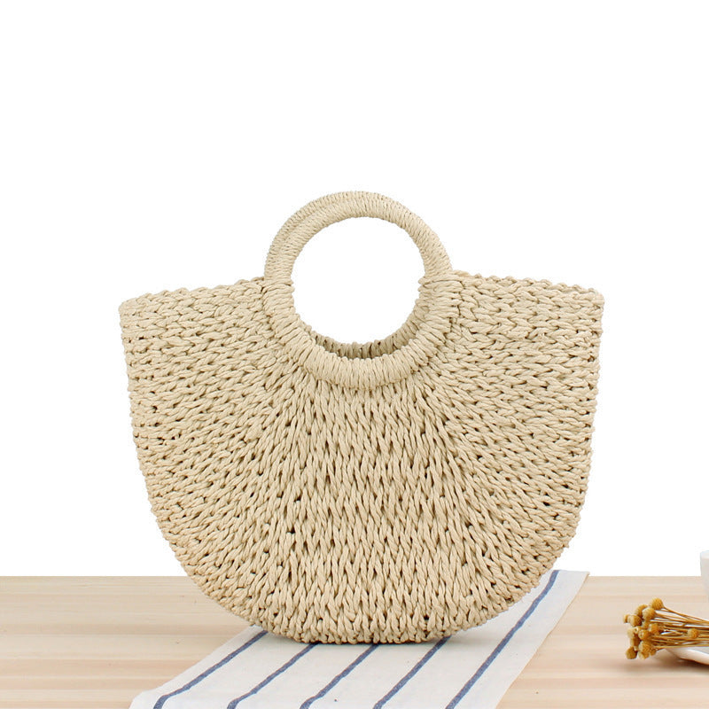 Stylish basket bag with wide handle Bowlift