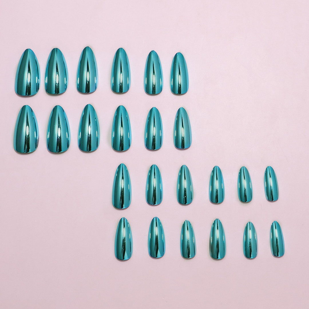 Elegant Mirror Finish Press-On Nail Set Bowlift