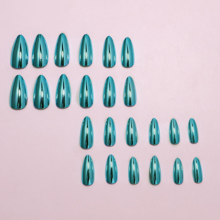 Elegant Mirror Finish Press-On Nail Set Bowlift