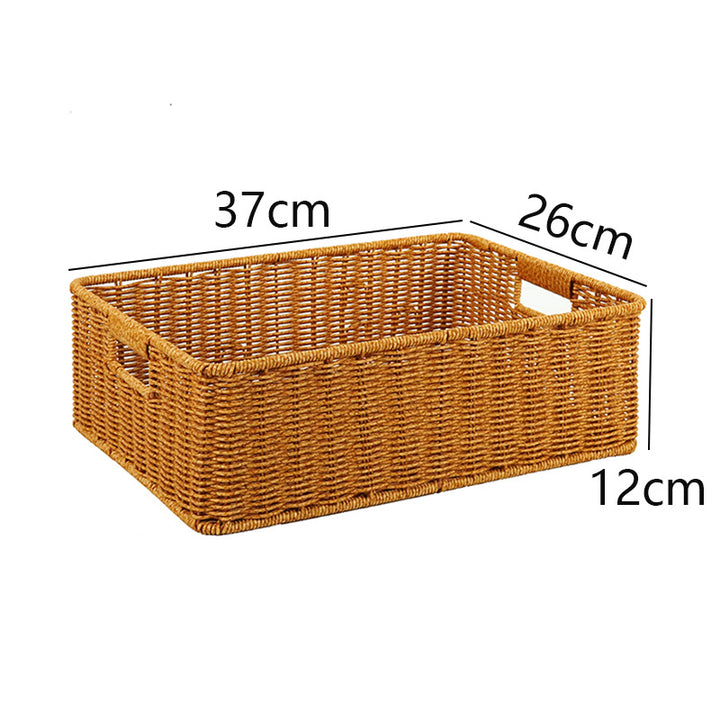 Handwoven Rectangular Storage Basket Bowlift