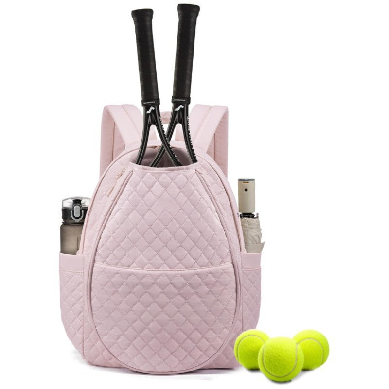Stylish Quilted Tennis Backpack Bowlift